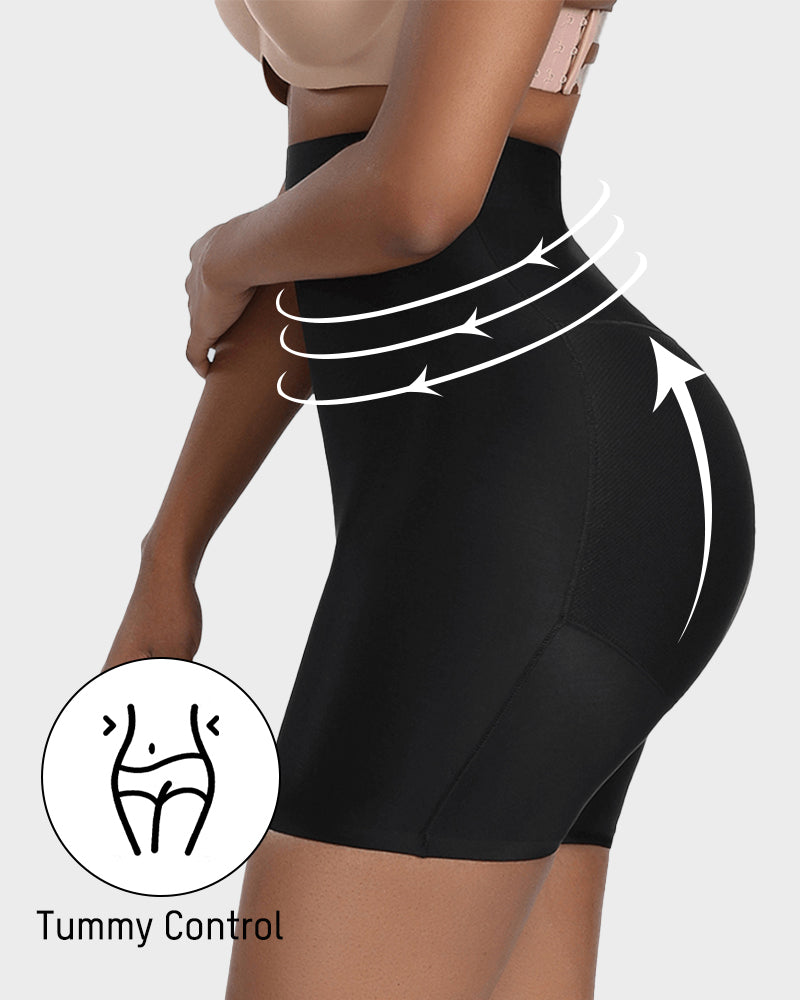 High-Waist Booty Lift Tummy Control Shapewear Shorts - FirmaControl