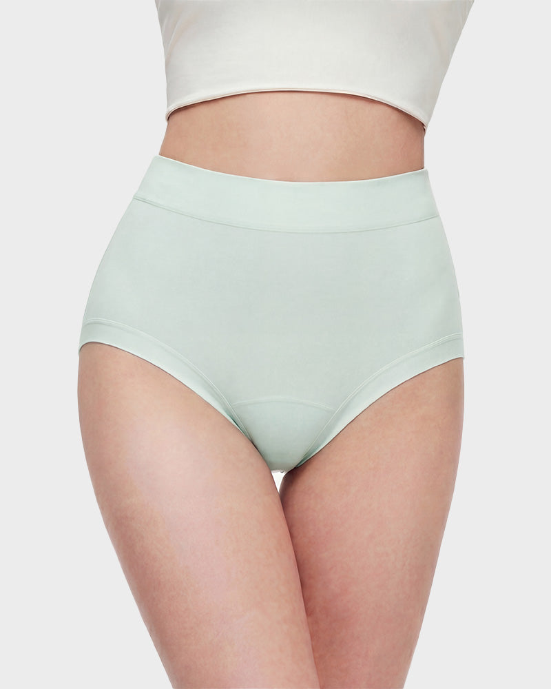 Seamless High-Waist Full Coverage Cotton Knickers 5-Pack - FirmaSoft