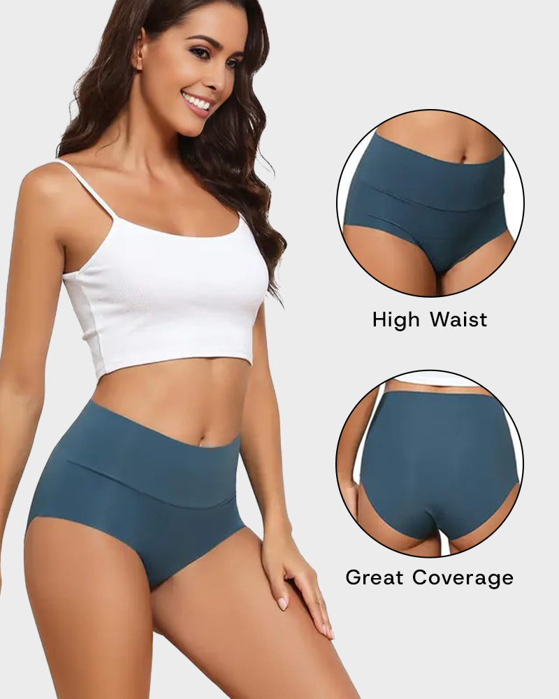 Seamless High-Waist Comfort Knickers 6-Pack - FirmaSmooth