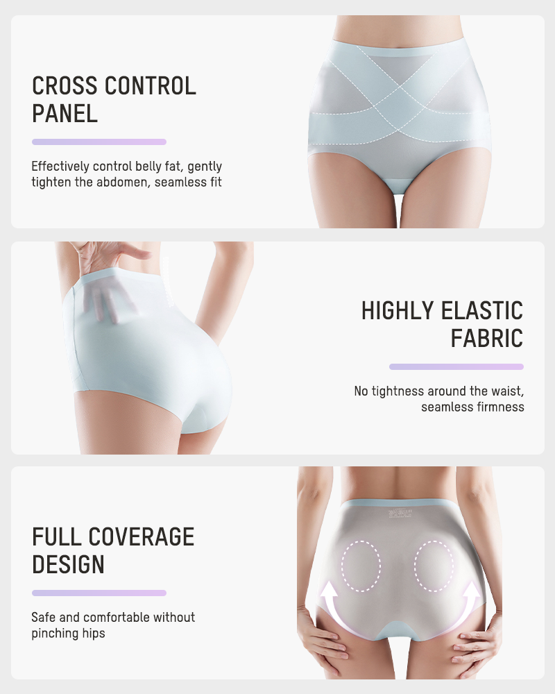 Seamless High-Waist Tummy Control Knickers 4-Pack - FirmaControl