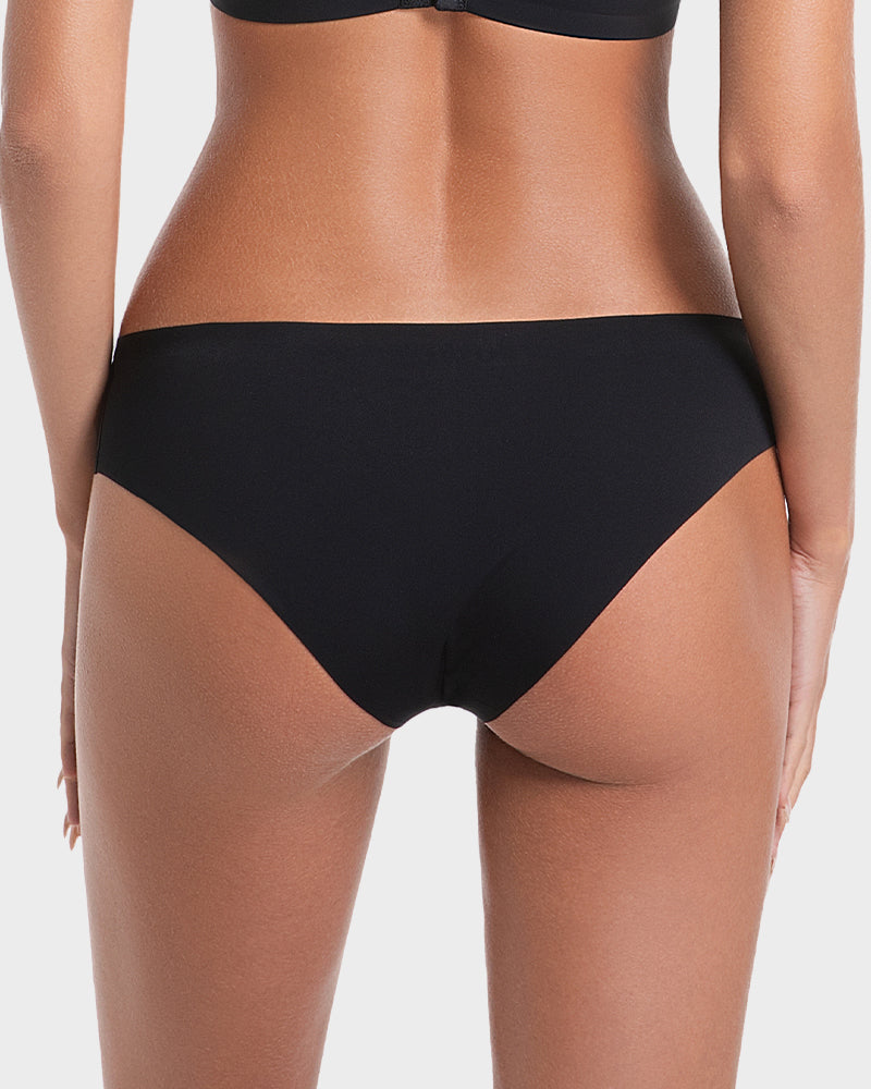 Seamless Ice-Silk Low-Rise Knickers 5-Pack - FirmaSmooth