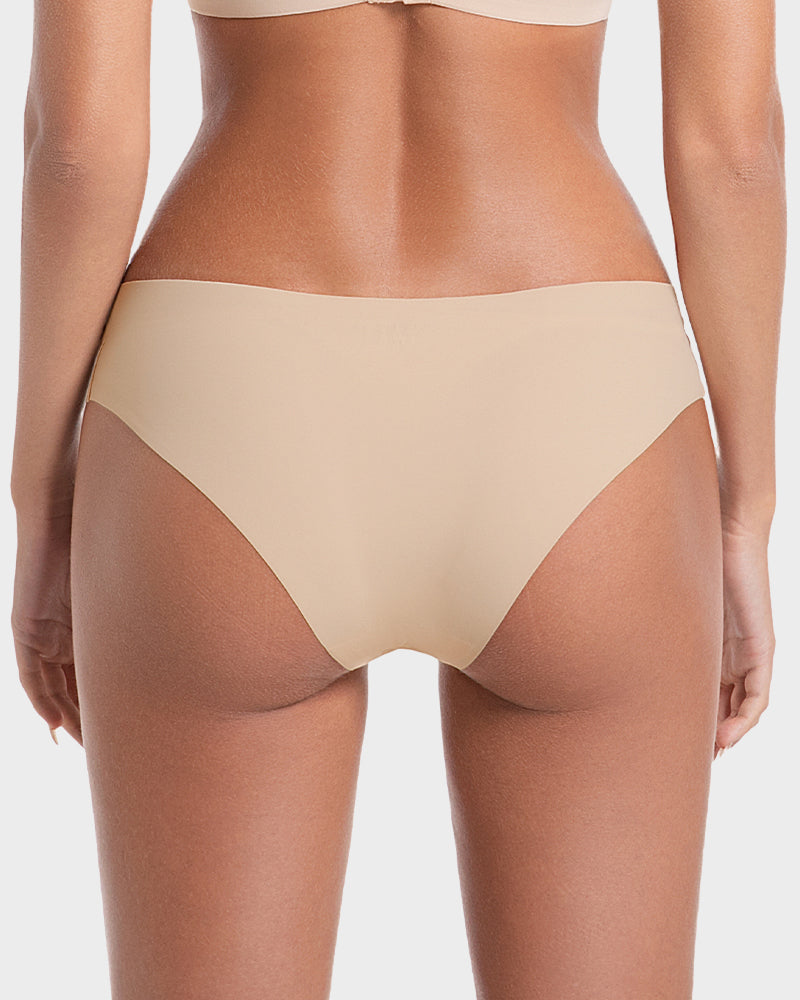 Seamless Ice-Silk Low-Rise Knickers 5-Pack - FirmaSmooth