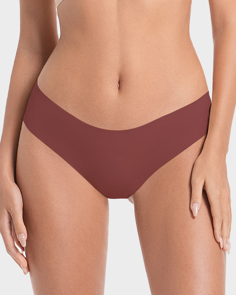 Seamless Ice-Silk Low-Rise Knickers 5-Pack - FirmaSmooth
