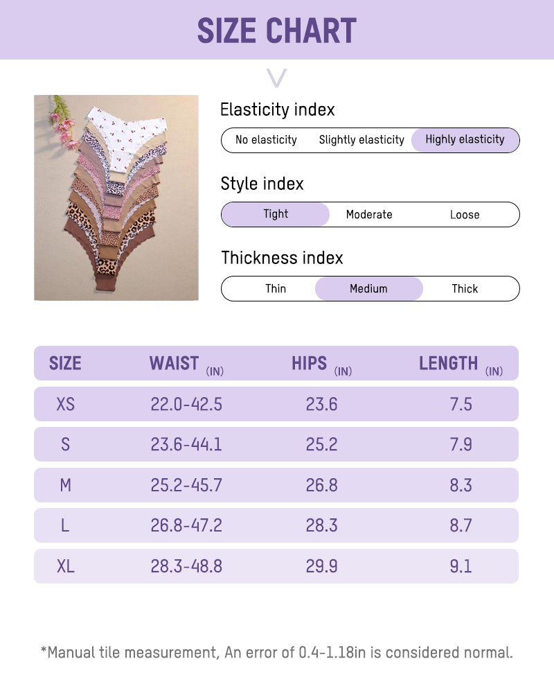 Seamless Wave-Edged Knickers 10-Pack - FirmaSmooth