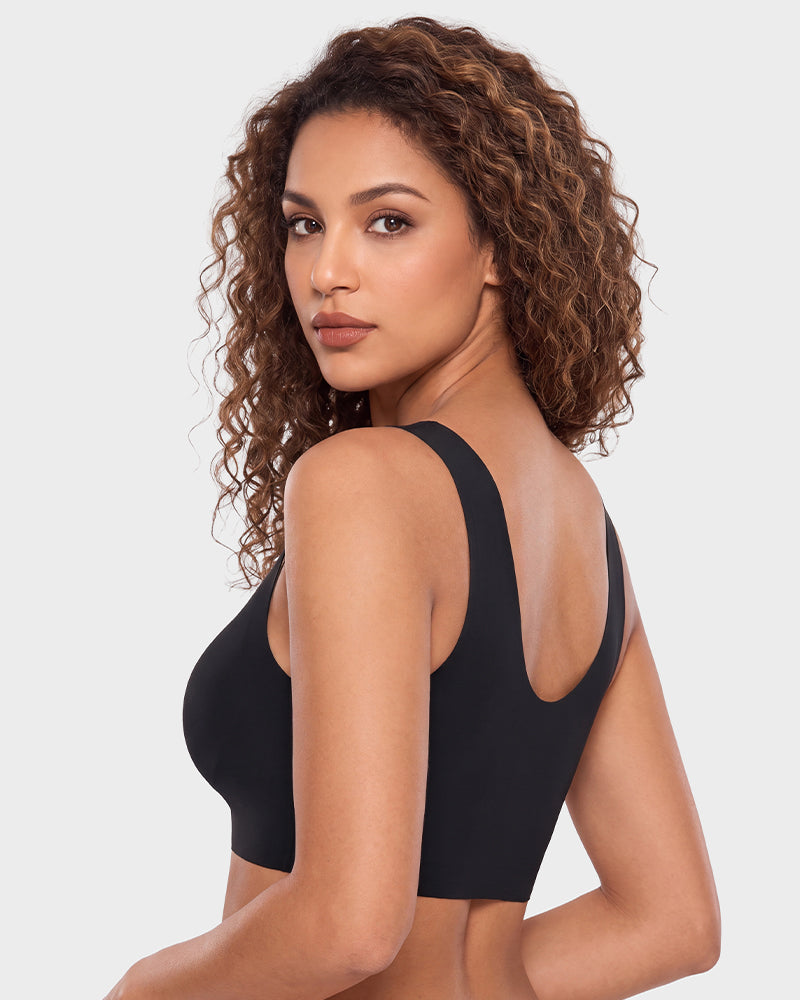 Seamless Wireless Full-Coverage T-Shirt Bra - FirmaSmooth