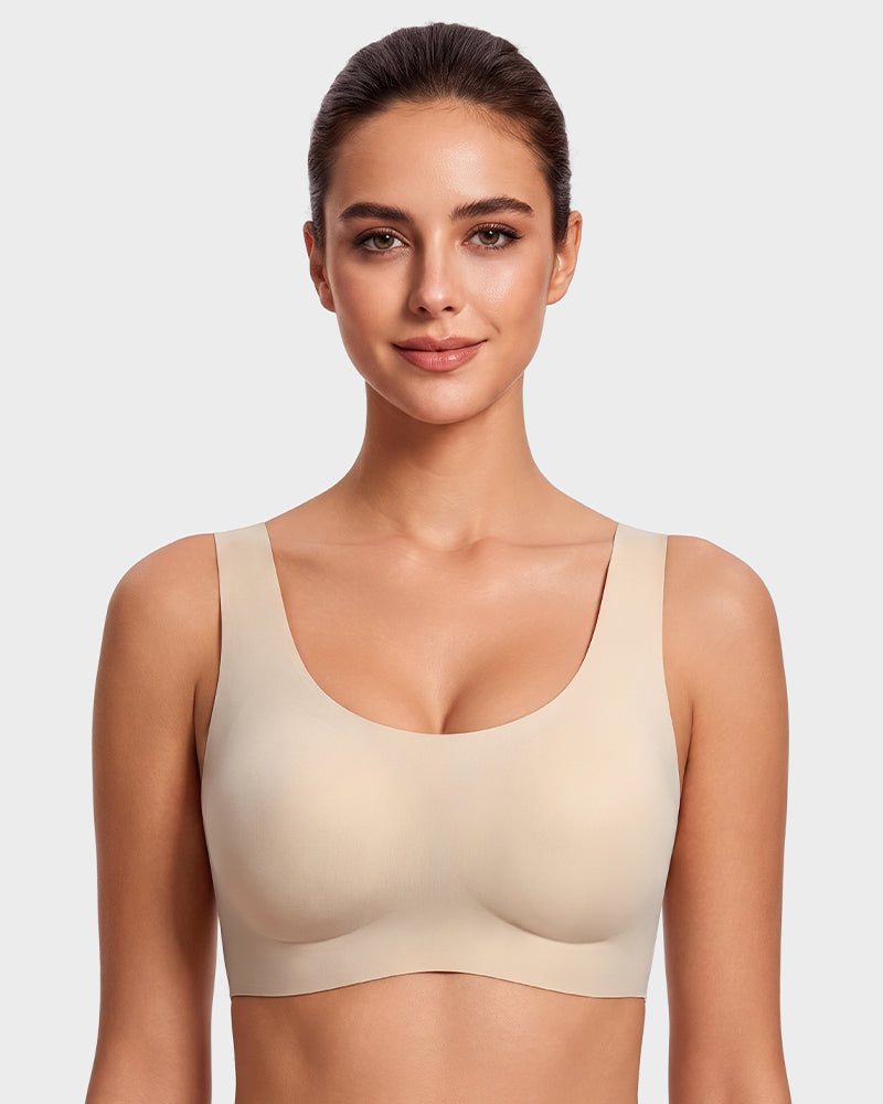 Seamless Wireless Full-Coverage T-Shirt Bra - FirmaSmooth