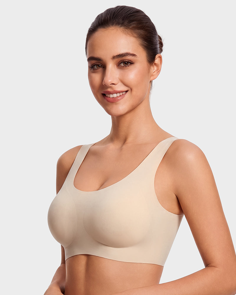 Seamless Wireless Full-Coverage T-Shirt Bra - FirmaSmooth