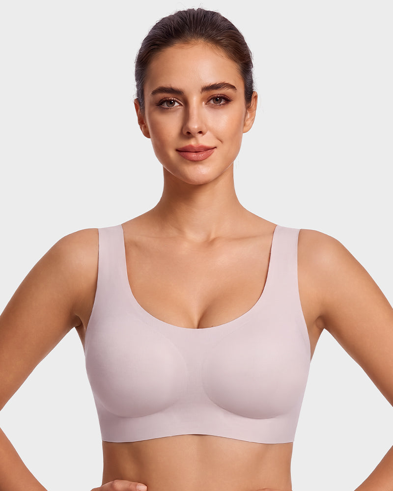 Seamless Wireless Full-Coverage T-Shirt Bra - FirmaSmooth
