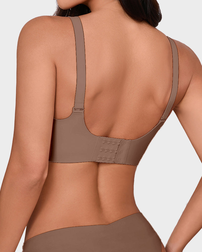 Seamless Wireless Jelly Bra with Scalloped Edges - FirmaSoft