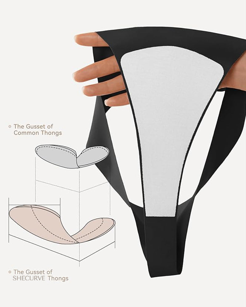 Seamless No-Show Thongs 5-Pack - FirmaSmooth