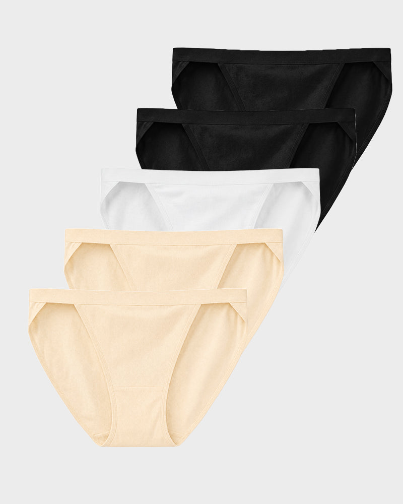 Seamless High-Cut Briefs 5-Pack - FirmaSmooth