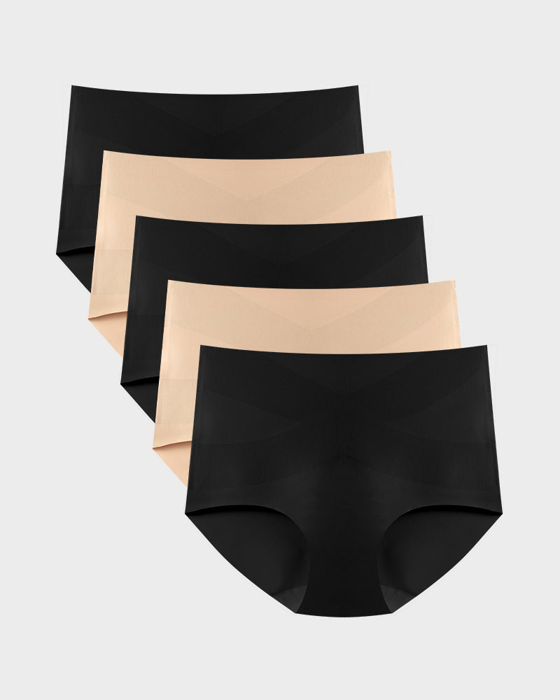 Seamless High-Waist Shaping Briefs 5-Pack - FirmaControl
