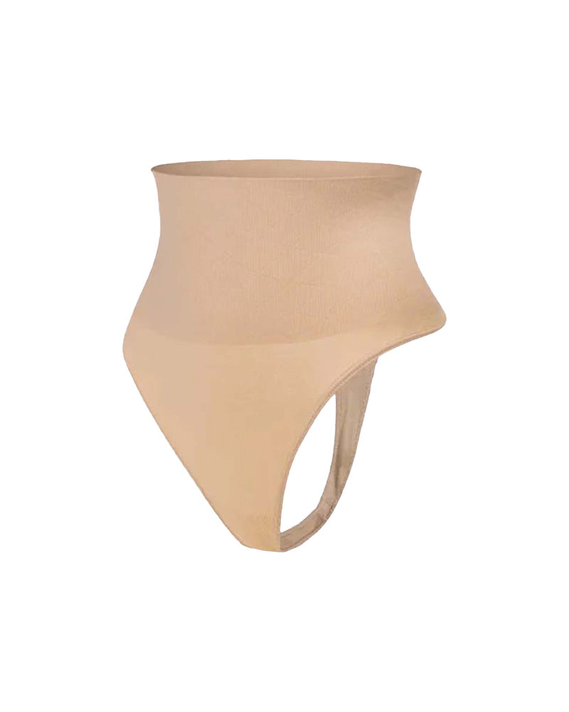 Seamless High-Waisted Shaper Thong Panty - FirmaSmooth