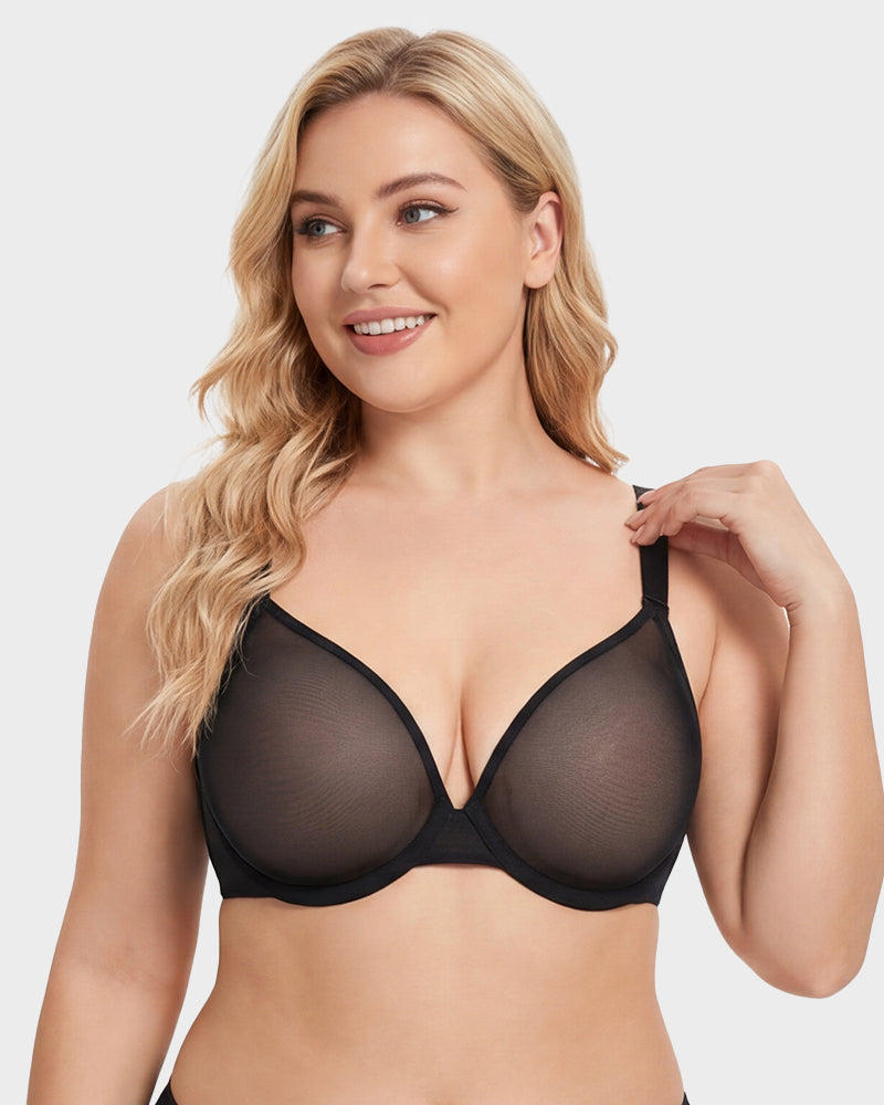 Seamless Mesh Underwire Bra - FirmaBreeze