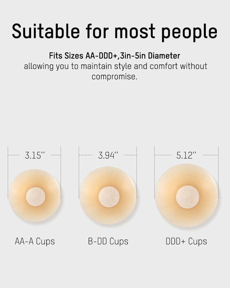 Seamless Non-Adhesive Nipple Covers 2-Pack - FirmaSmooth
