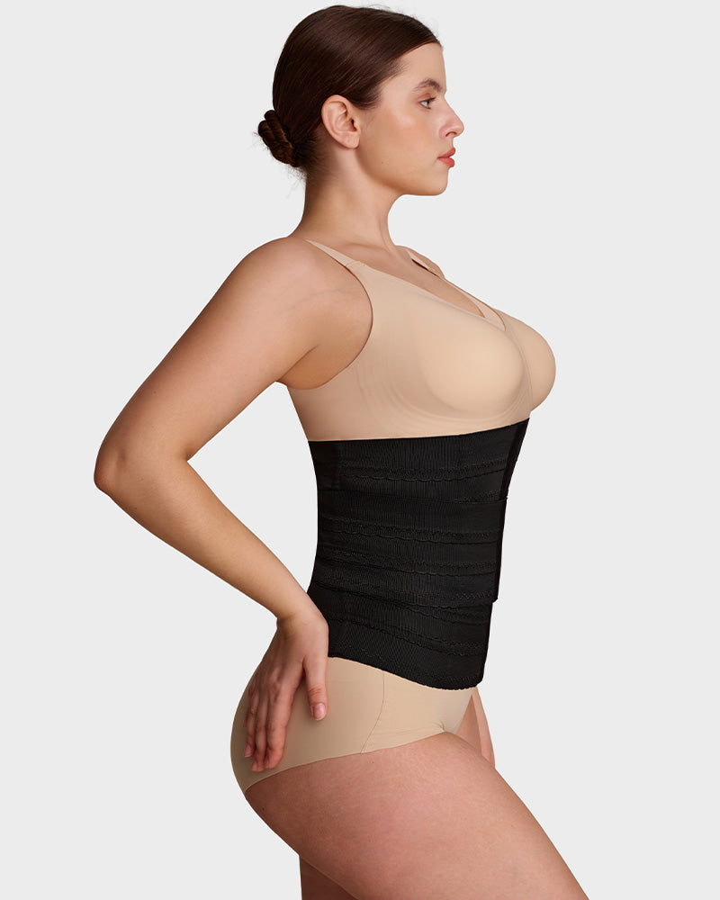 Segmented Steel-Boned Waist Trainer Corset - FirmaControl