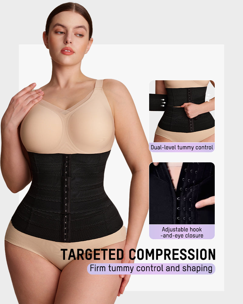 Segmented Steel-Boned Waist Trainer Corset - FirmaControl