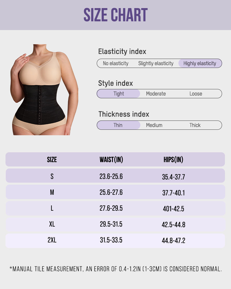 Segmented Steel-Boned Waist Trainer Corset - FirmaControl