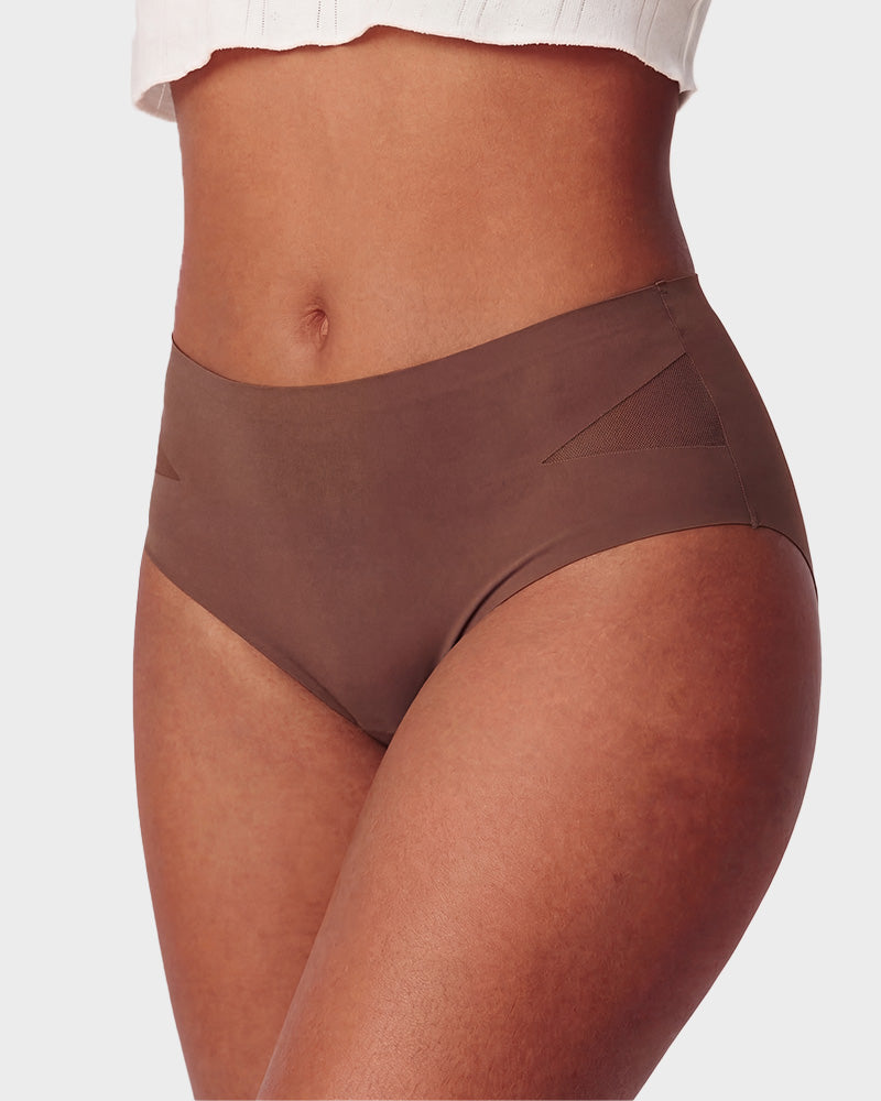 Seamless Mesh Cutout Knickers 5-Pack - FirmaBreeze
