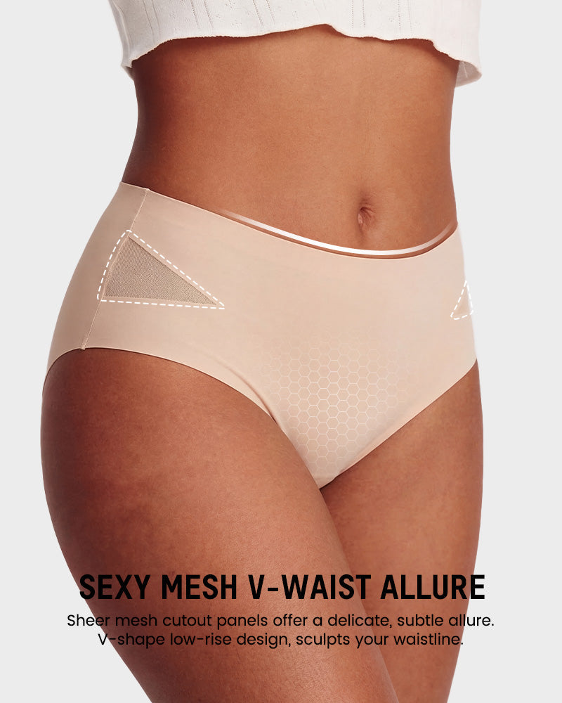 Seamless Mesh Cutout Knickers 5-Pack - FirmaBreeze