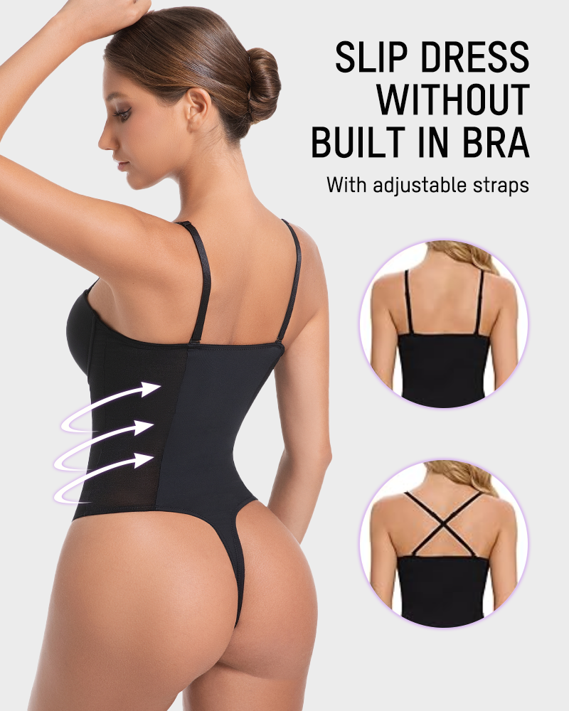All-in-One Shaping Thong Bodysuit - FirmaSculpt