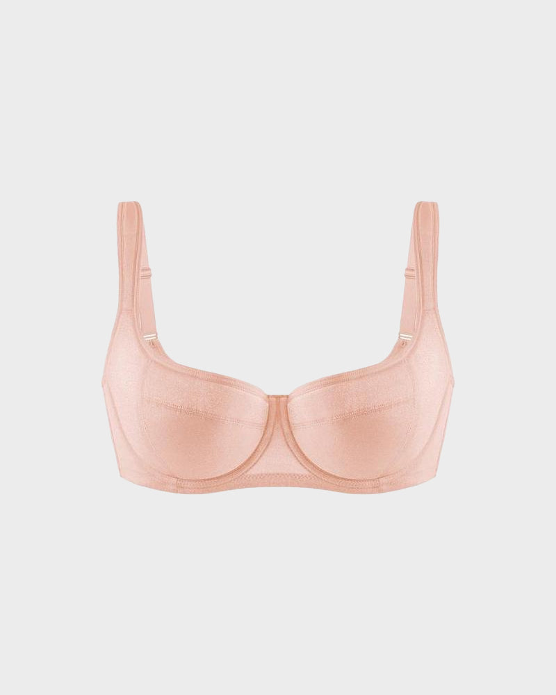Shimmer Lightly Padded Balconette Bra - FirmaLace
