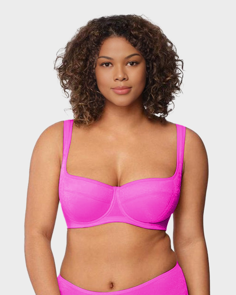 Shimmer Lightly Padded Balconette Bra - FirmaLace