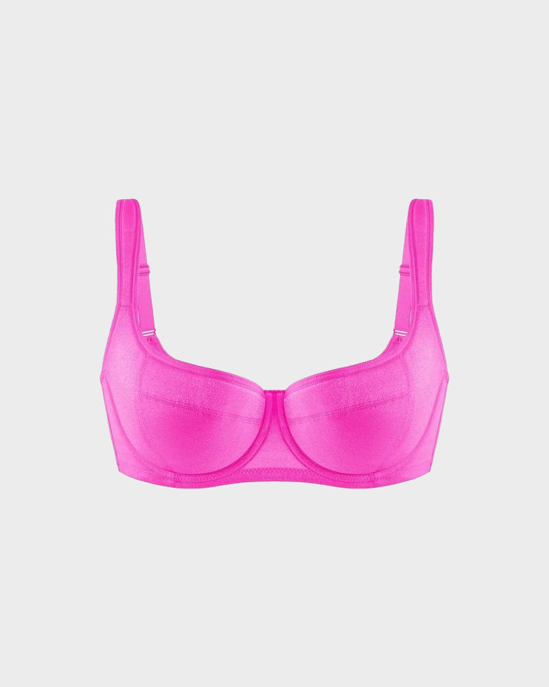 Shimmer Lightly Padded Balconette Bra - FirmaLace