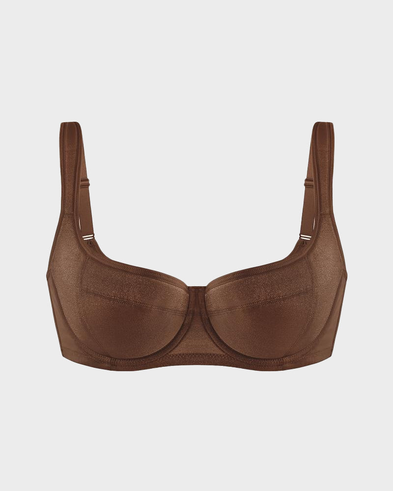 Shimmer Lightly Padded Balconette Bra - FirmaLace