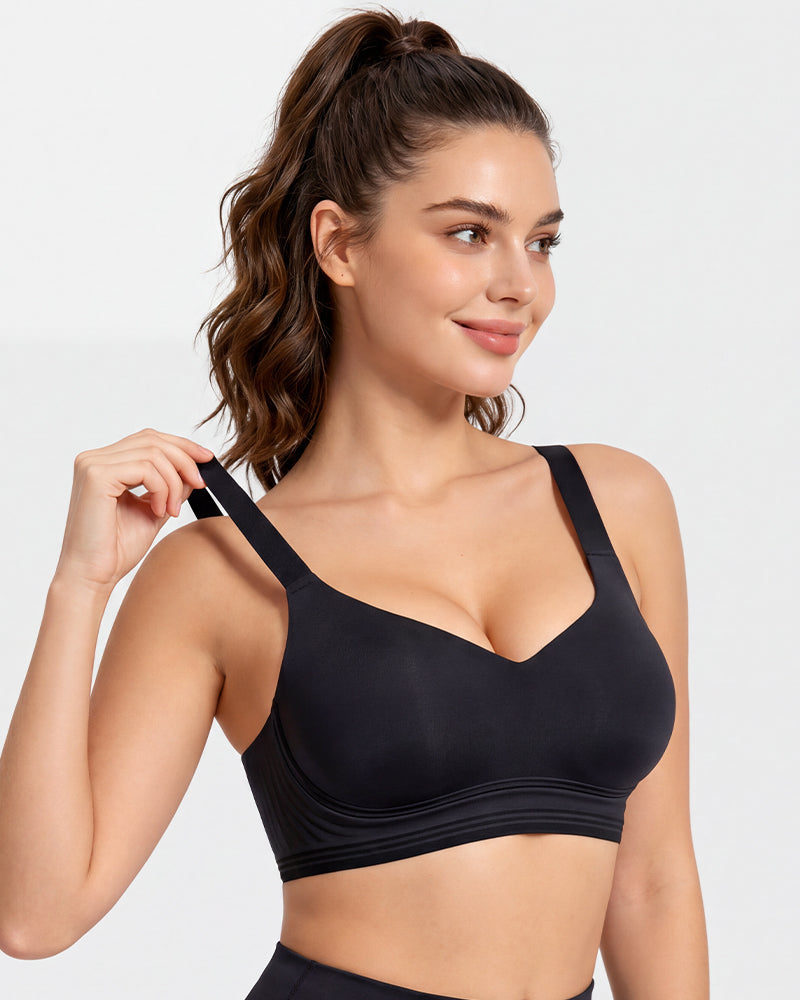 Shock-Absorbing Wireless Sports Bra for Fuller Busts - FirmaActive