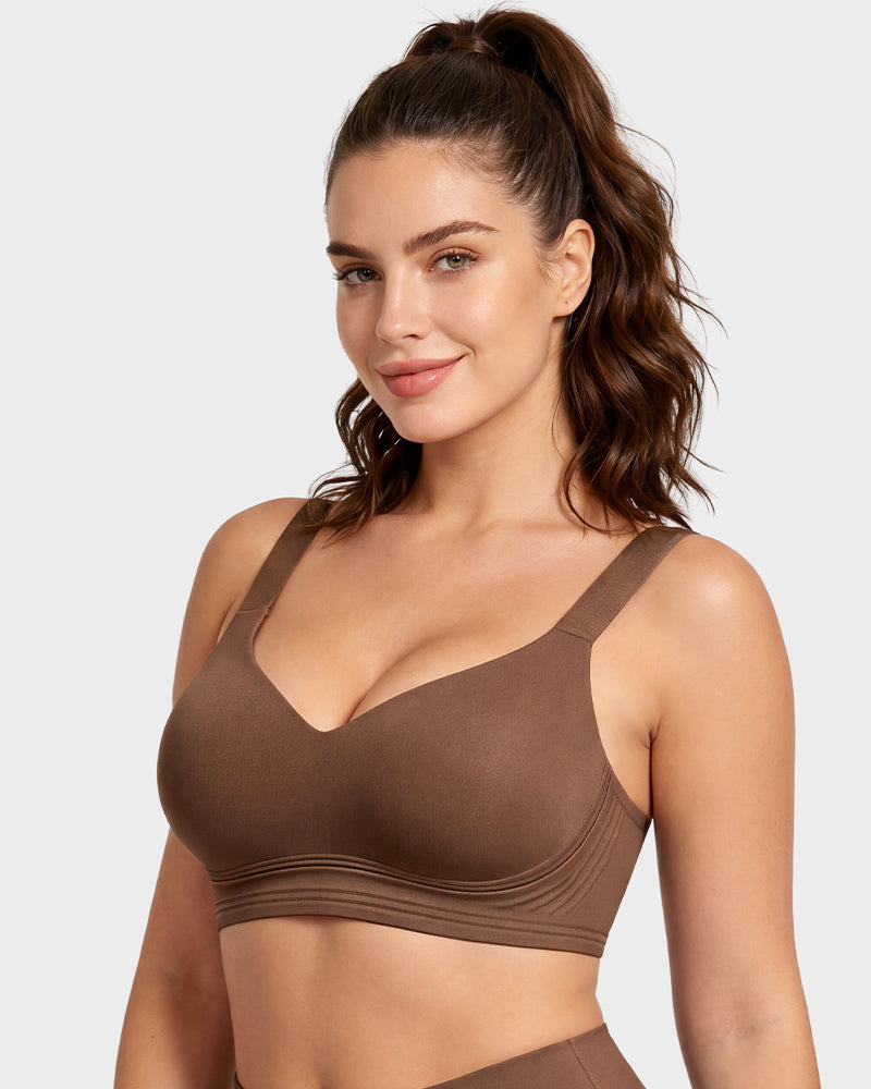 Shock-Absorbing Wireless Sports Bra for Fuller Busts - FirmaActive