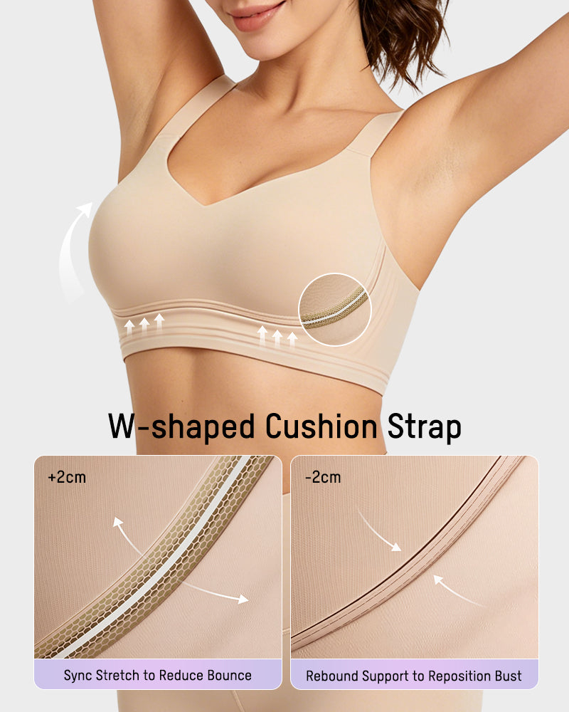 Shock-Absorbing Wireless Sports Bra for Fuller Busts - FirmaActive