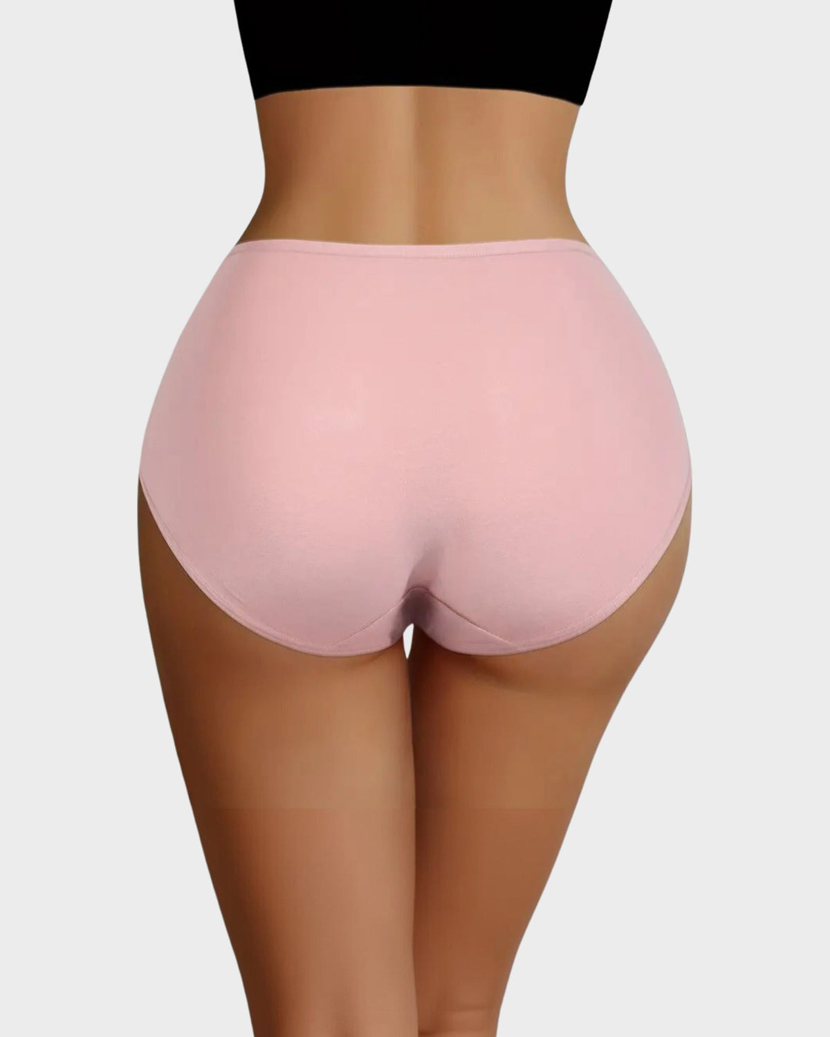 Soft Cotton Heart Print High-Waist Knickers 6-Pack - FirmaSoft