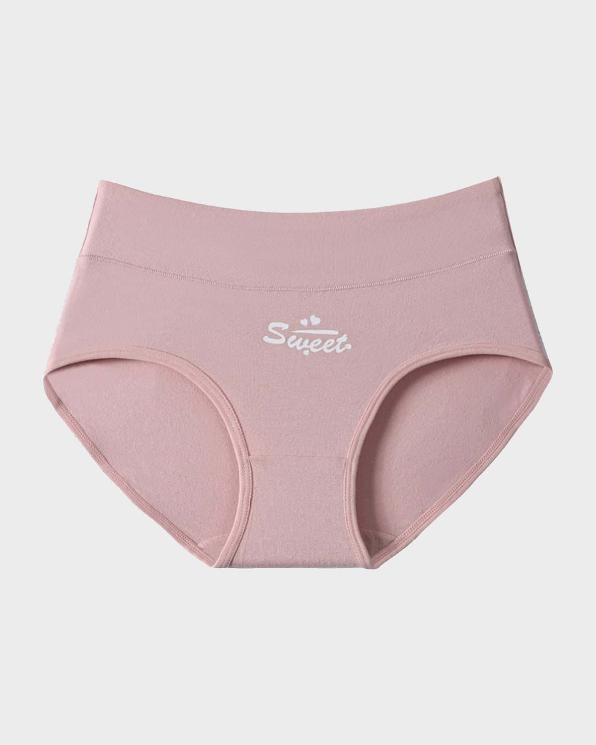 Soft Cotton Heart Print High-Waist Knickers 6-Pack - FirmaSoft