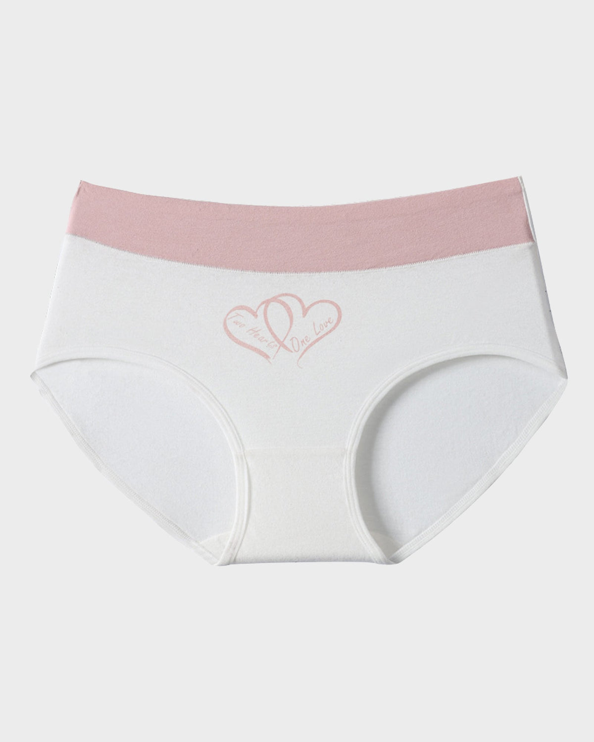 Soft Cotton Heart Print High-Waist Knickers 6-Pack - FirmaSoft