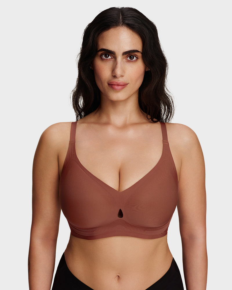 Teardrop Cutout Wireless Support Bra - FirmaLift