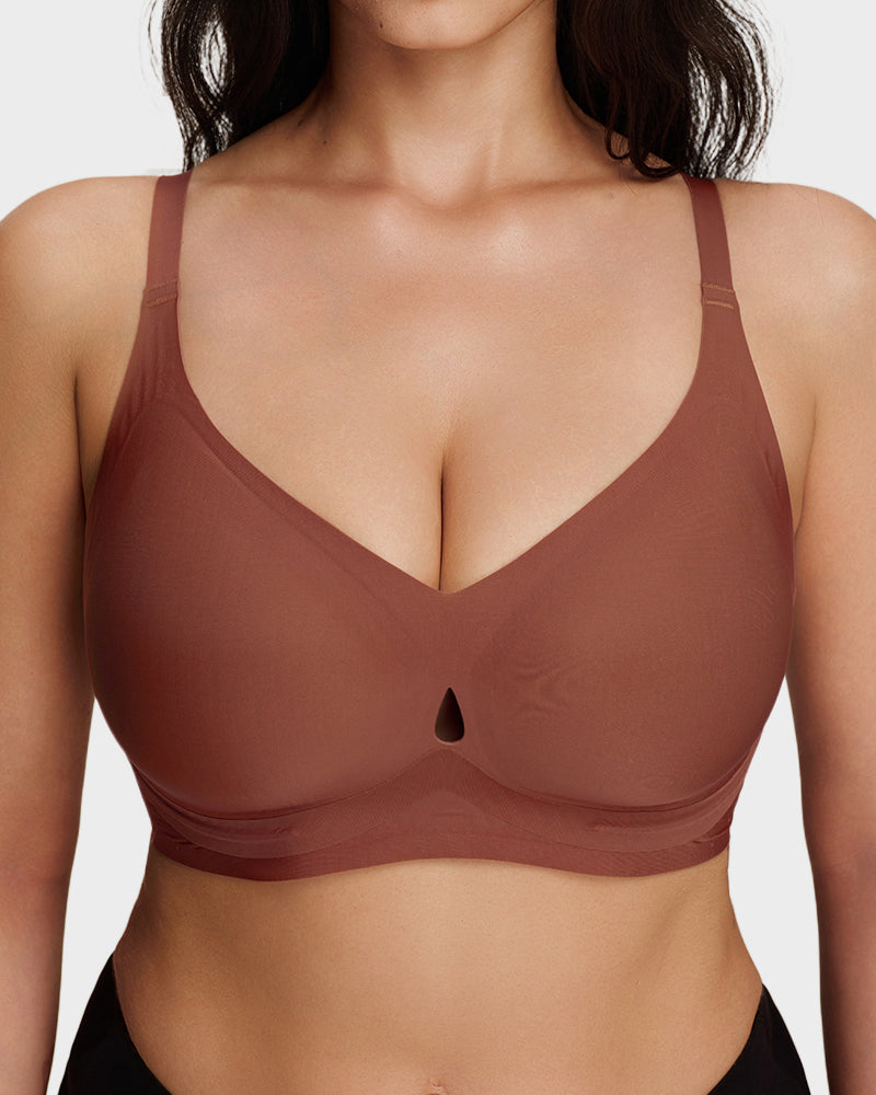 Teardrop Cutout Wireless Support Bra - FirmaLift