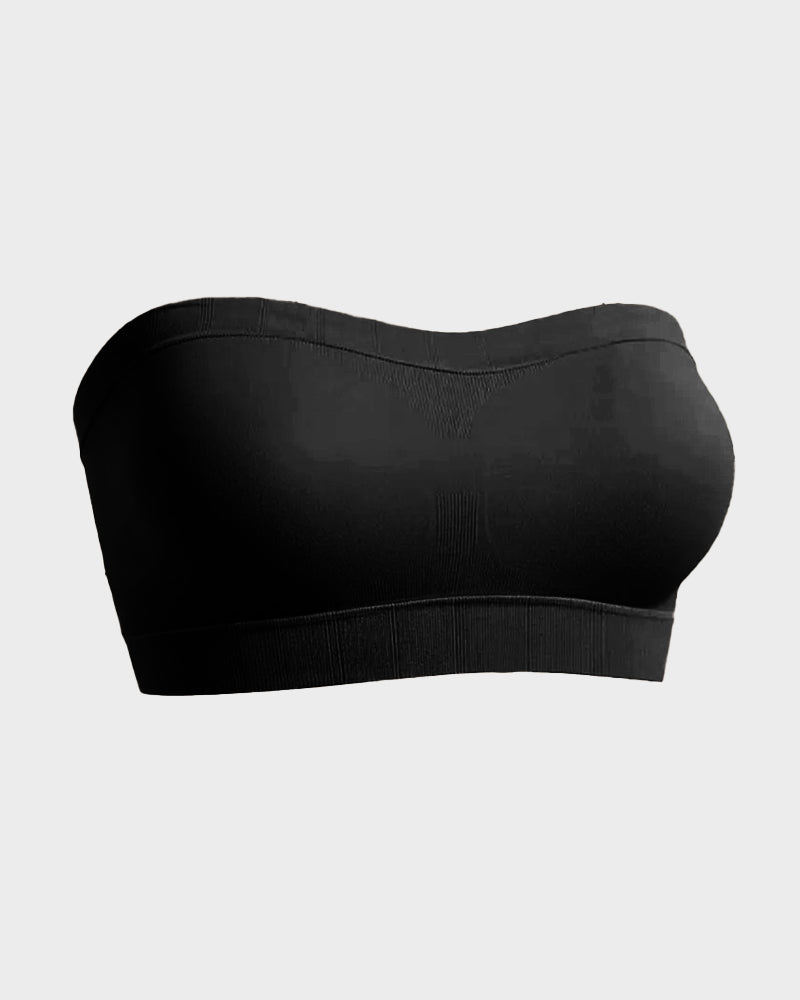 Stay-Put Wireless Seamless Bandeau Bra - FirmStay