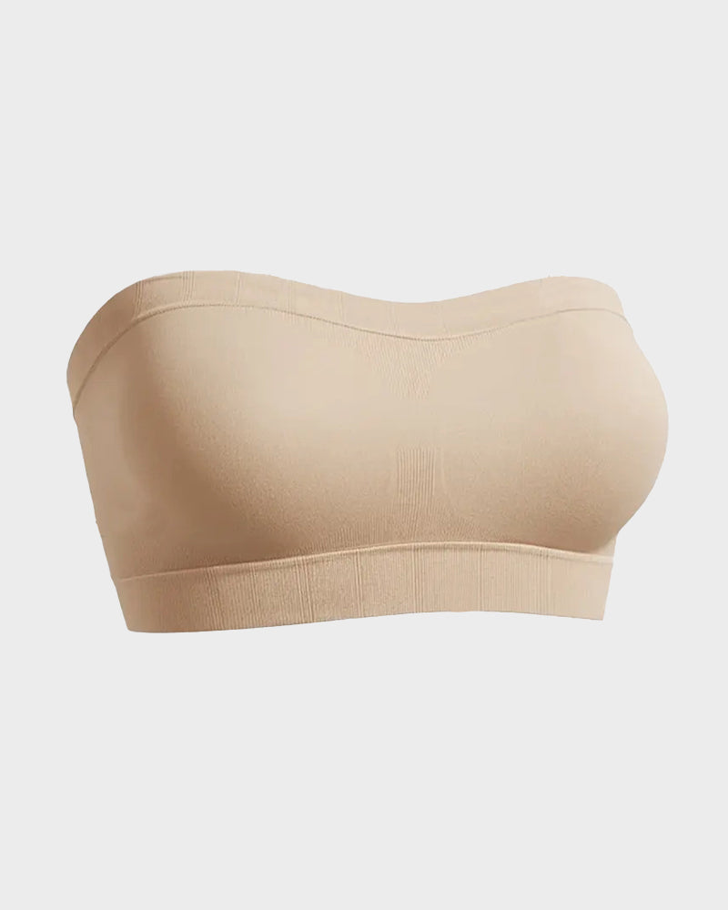 Stay-Put Wireless Seamless Bandeau Bra - FirmStay