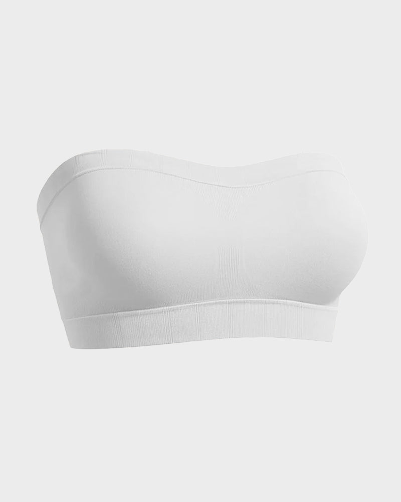 Stay-Put Wireless Seamless Bandeau Bra - FirmStay
