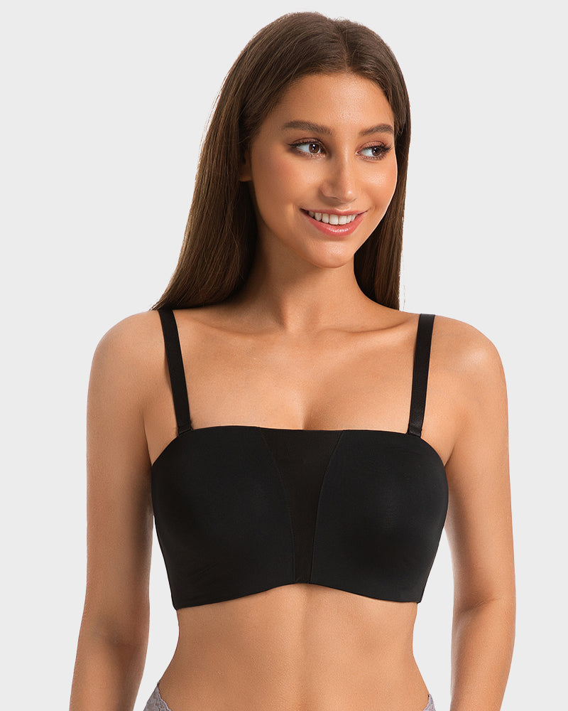 Anti-Slip Full Coverage Strapless Bandeau Bra - FirmaHold