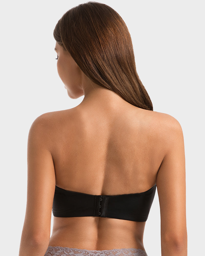 Anti-Slip Full Coverage Strapless Bandeau Bra - FirmaHold