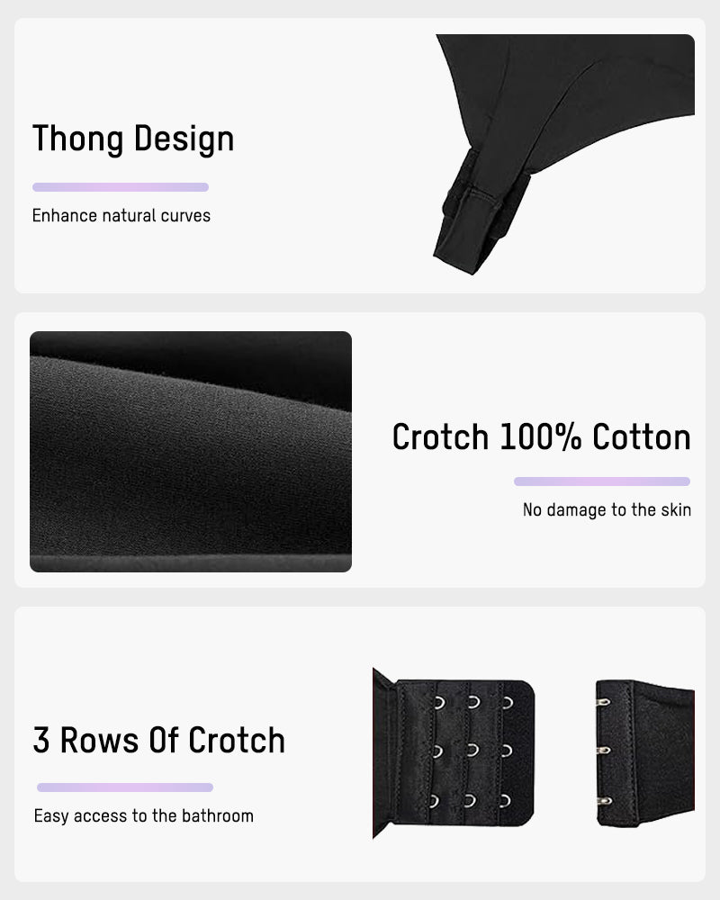 Strapless U-Plunge Thong Shaping Bodysuit - FirmaSculpt