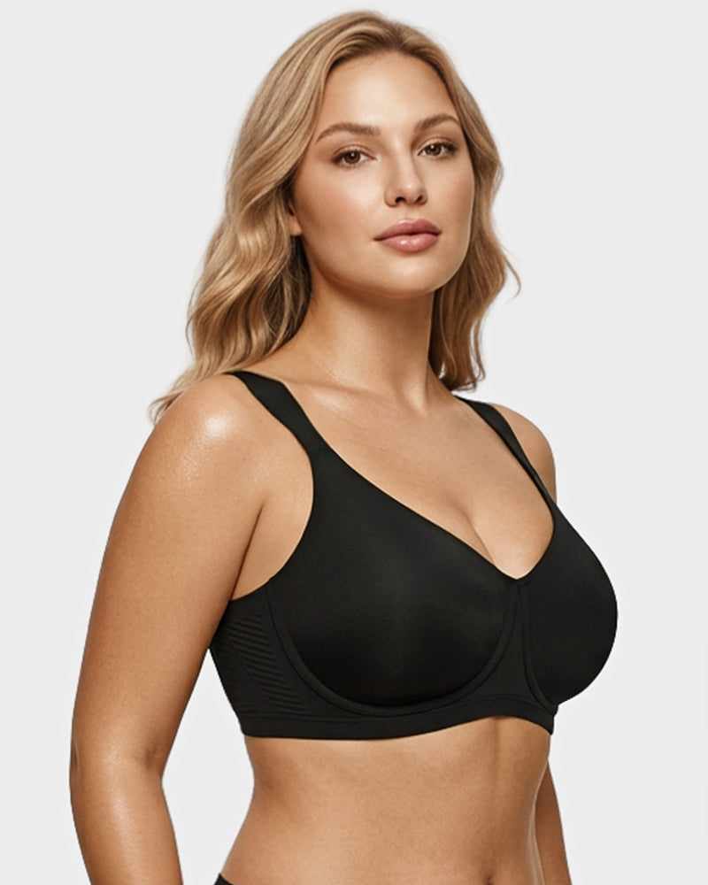 Teardrop Wireless Minimizer Bra with Full Coverage - FirmaSmooth