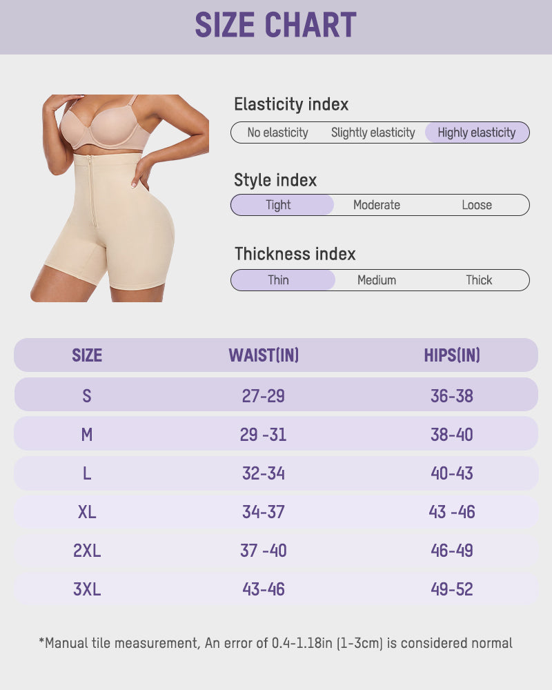 High-Waist Tummy Control Shapewear Shorts - FirmaControl