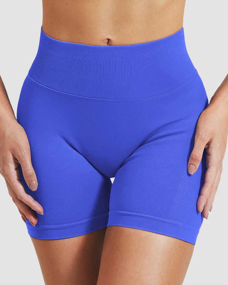 High-Waist Seamless Butt-Lifting Workout Shorts - FirmaActive