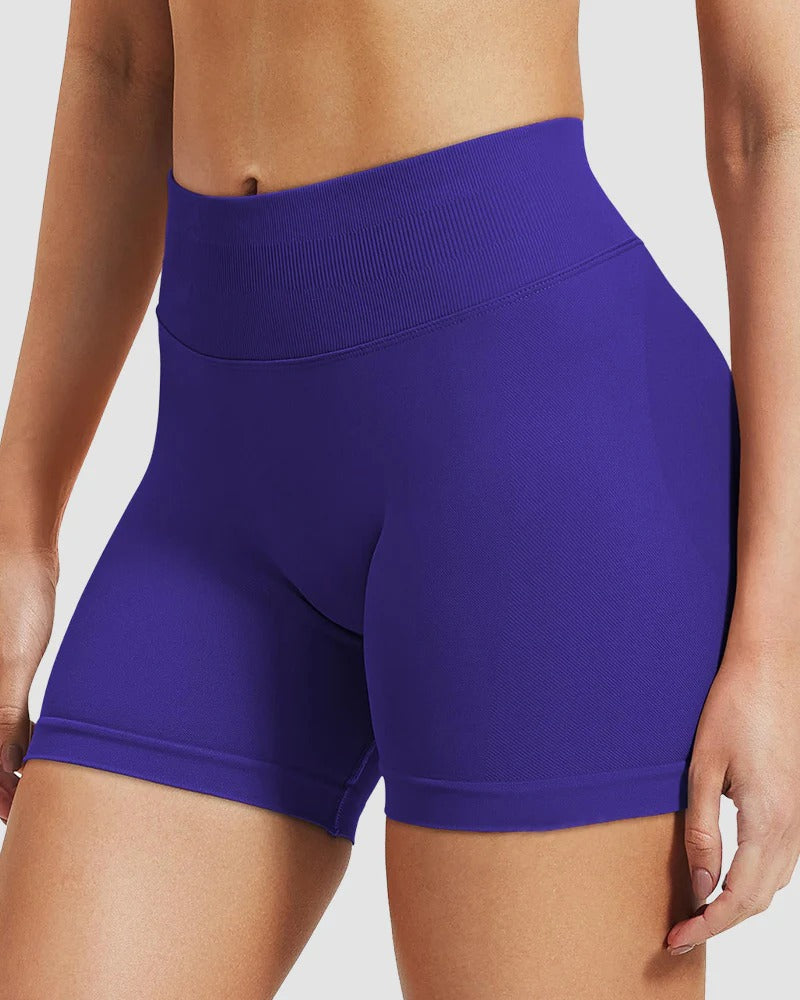 High-Waist Seamless Butt-Lifting Workout Shorts - FirmaActive