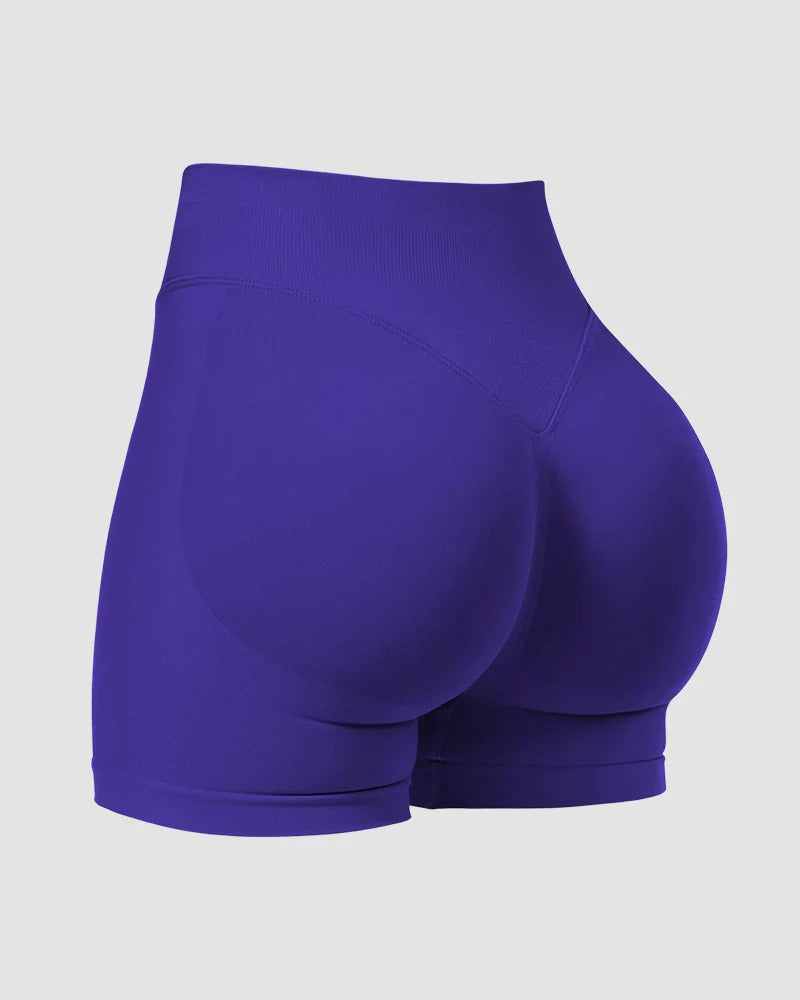 High-Waist Seamless Butt-Lifting Workout Shorts - FirmaActive