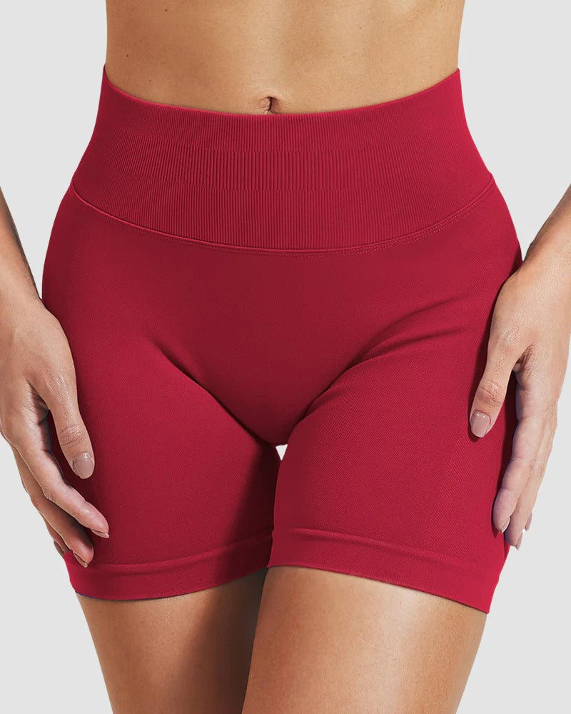 High-Waist Seamless Butt-Lifting Workout Shorts - FirmaActive