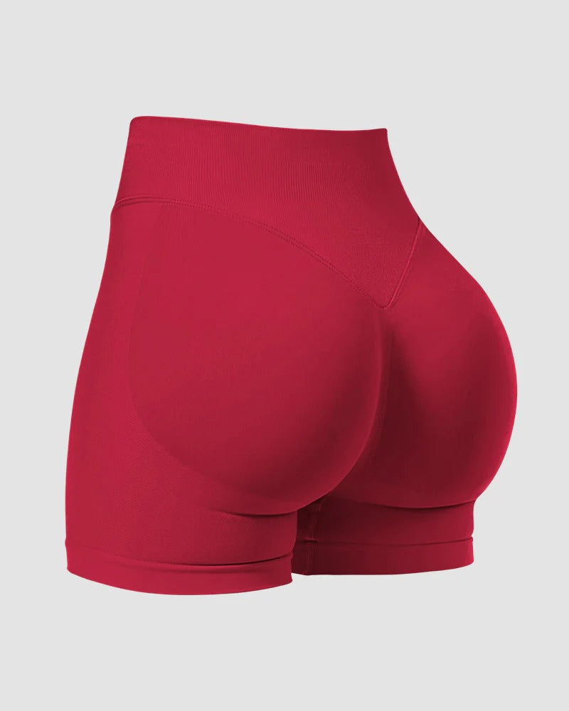 High-Waist Seamless Butt-Lifting Workout Shorts - FirmaActive